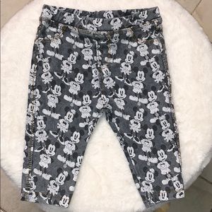Baby girl mickey mouse print pants